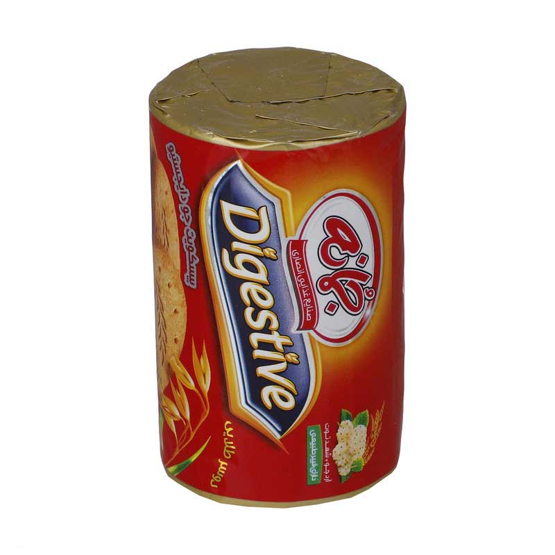 بیسکویت جو دایجستیو با آرد جو و شهد توت جمانه برند اکسیراژل