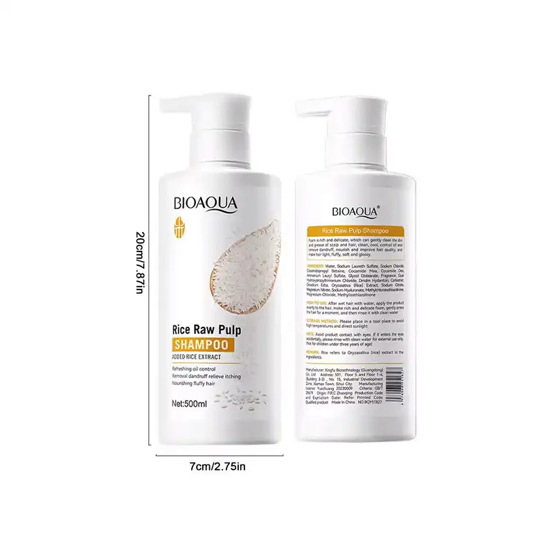 شامپو عصاره برنج - 500 میلی لیتر برند اکسیراژل