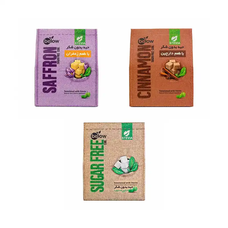 پک حبه بدون شکر در طعم های زعفران, دارچین, ساده - 3 عددی برند اکسیراژل