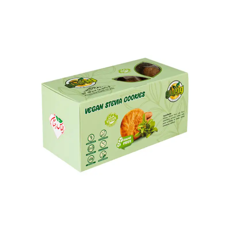 کلوچه سالم بدون قند وگان با استویا وجیتو - 300 گرمی برند اکسیراژل