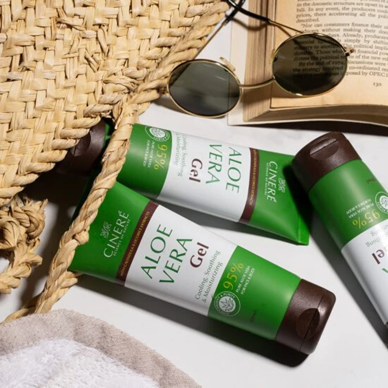 ژل مرطوب‌کننده و آبرسان سینره مدل آلوئه‌ورا حجم 100 میلی‌لیتر برند اکسیراژل