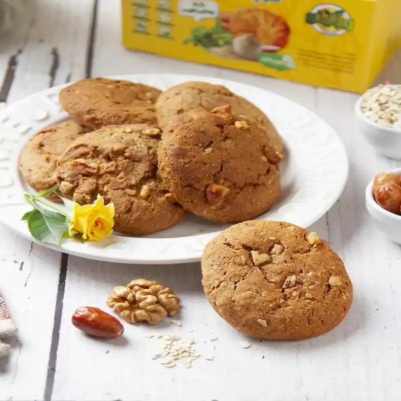 کلوچه سالم بدون قند وگان استویا پروتئینی وجیتو - 300 گرم برند اکسیراژل