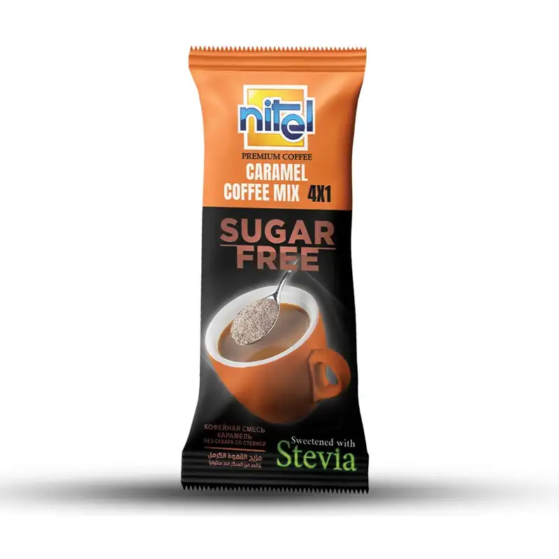 قهوه کاراملی 4 در 1 رژیمی نیتل بسته 6 عددی برند اکسیراژل