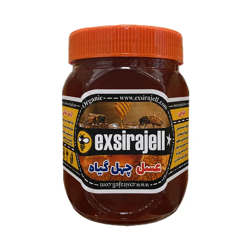 عسل چهل گیاه ارگانیک خاص | یک کیلویی برند اکسیراژل