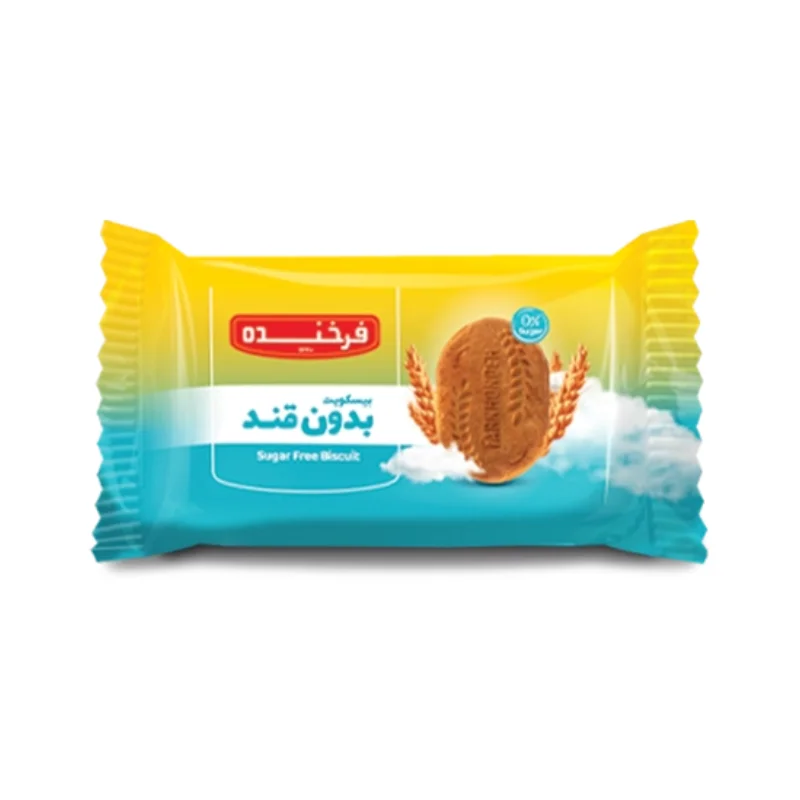 بیسکویت بدون قند ساده فرخنده برند اکسیراژل