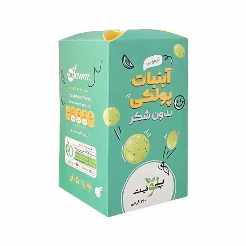 آبنبات پولکی بدون قند با طعم لیمو برند اکسیراژل