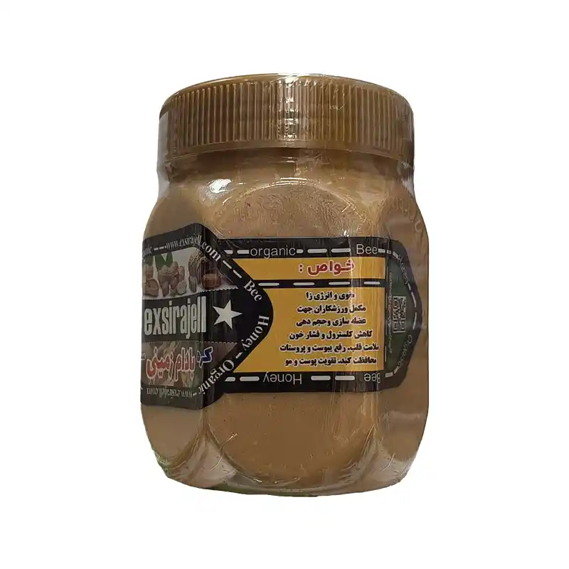 کره بادام زمینی طبیعی - 400 گرم برند اکسیراژل