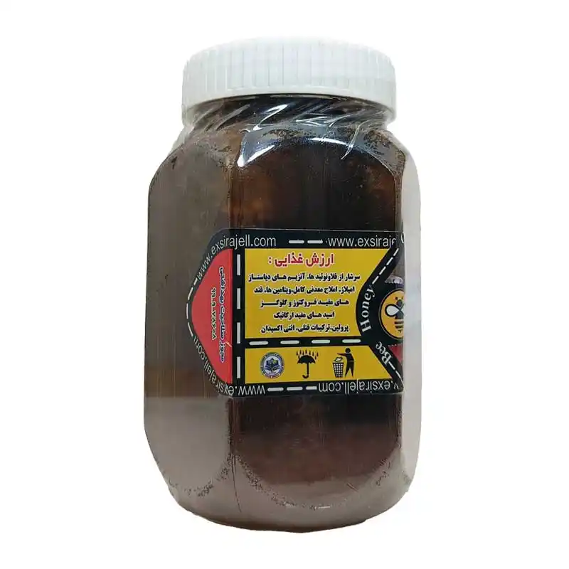 عسل چهل گیاه ارگانیک موم دار - یک کیلویی برند اکسیراژل