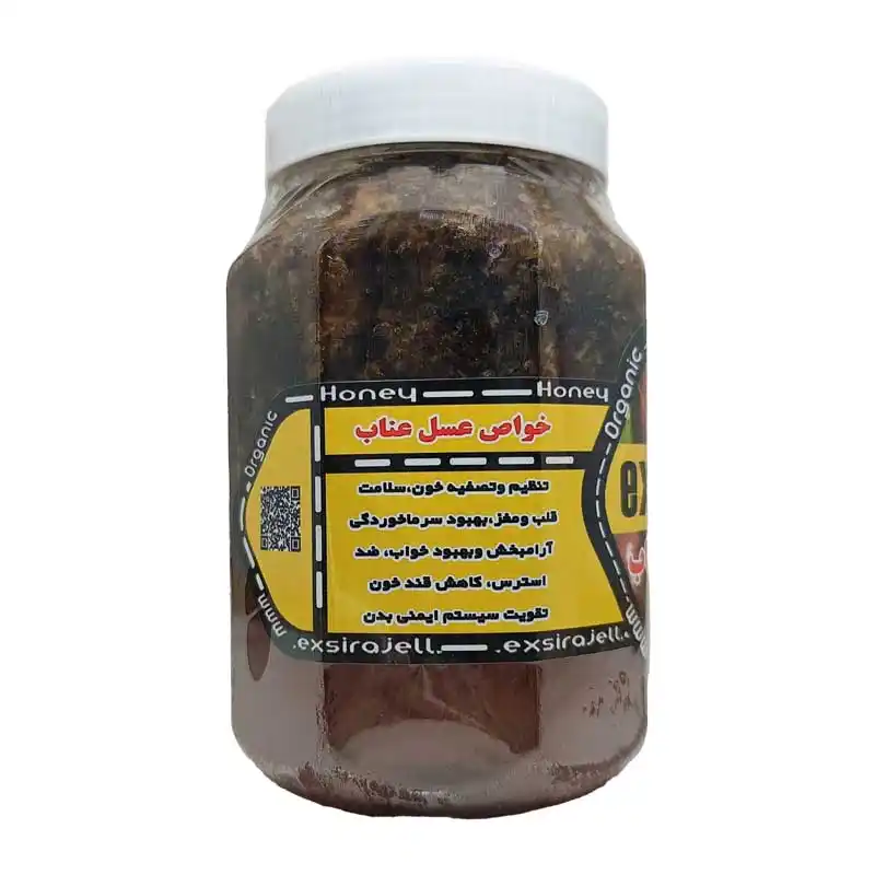 عسل عناب ارگانیک موم دار - یک کیلویی برند اکسیراژل