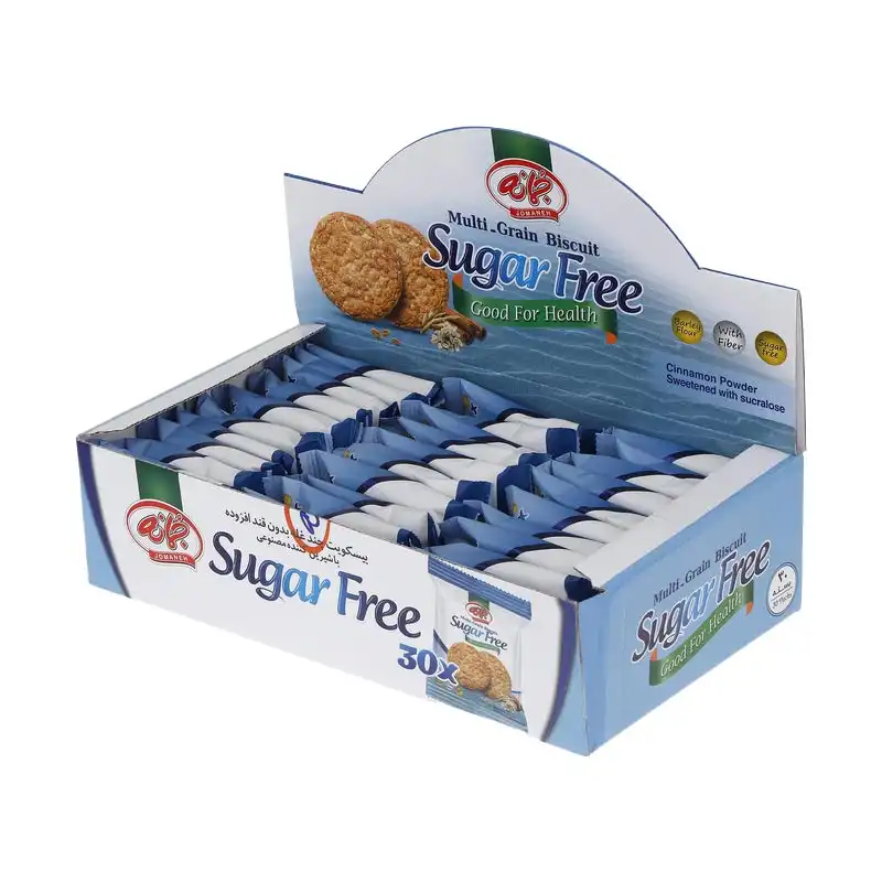 بیسکویت چند غله بدون شکر جمانه - بسته ۳۰ عددی برند اکسیراژل