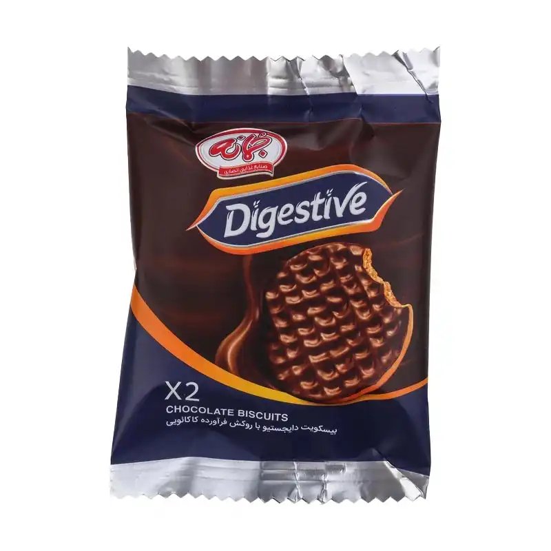 بیسکویت دایجستیو شکلاتی جمانه - بسته ۳۰ عددی برند اکسیراژل